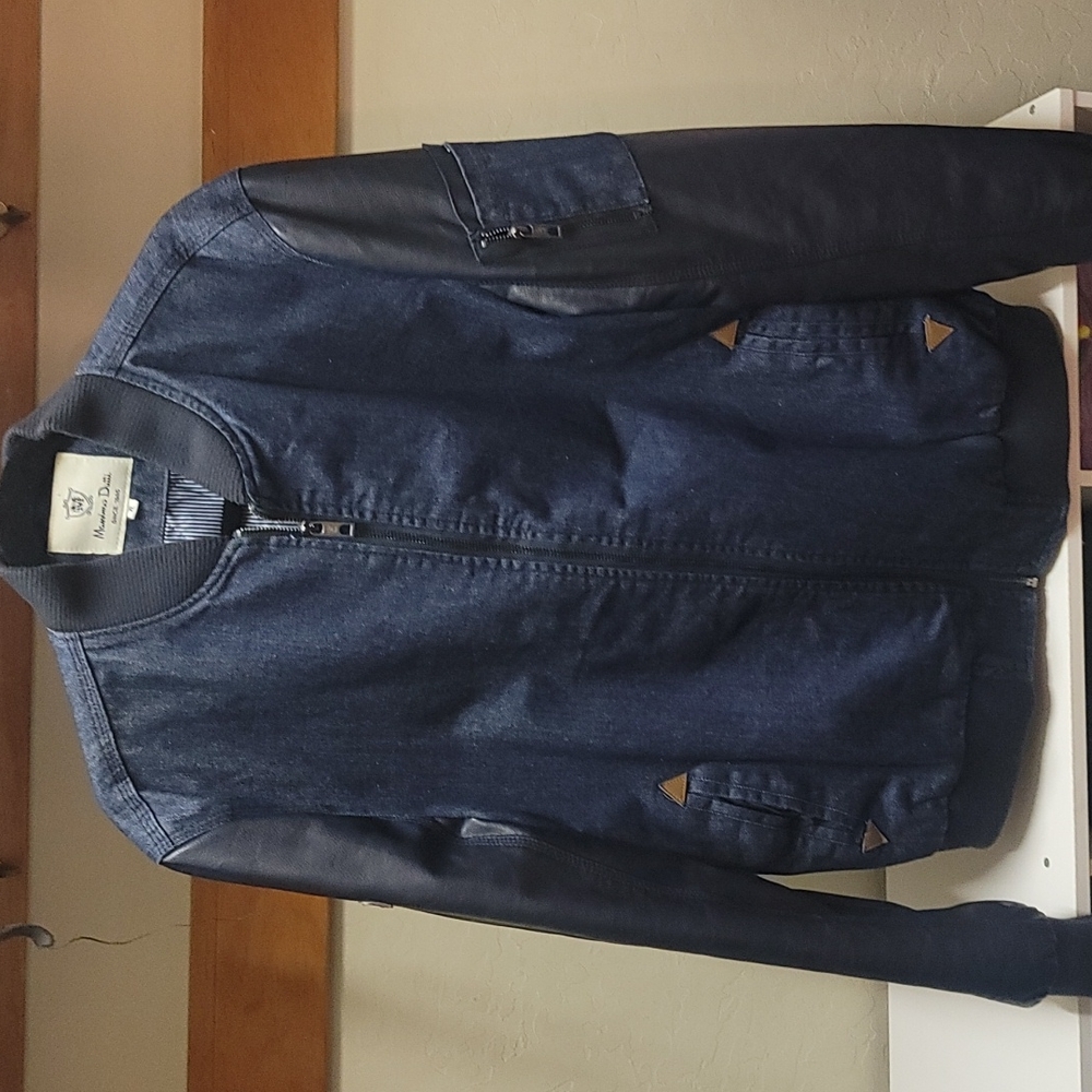 Beautiful denim leather jacket
